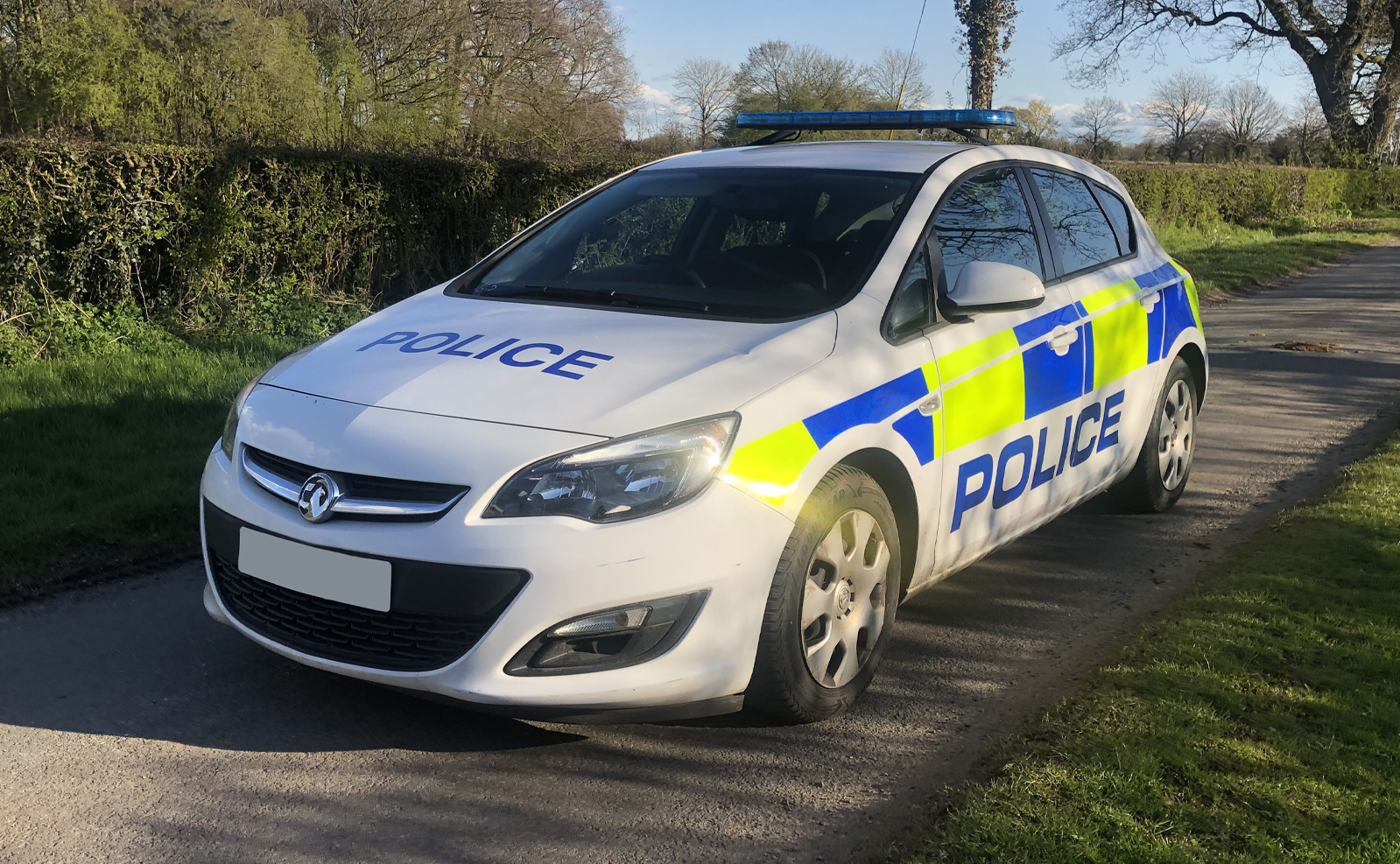 Vauxhall Astra British Police Car